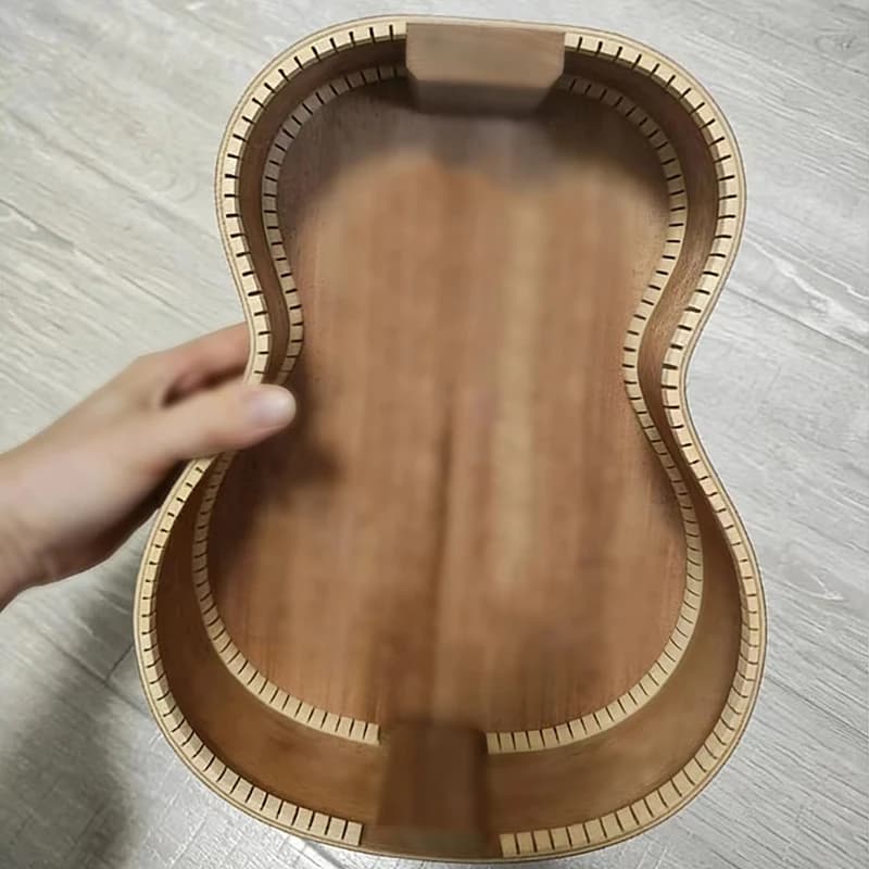 5 Pezzi Striscia di Eco per Ukulele in Legno di Abete Sitka, Striscia di Rivestimento Interno, Materiale per Costruzione Chitarre, Parti Fai-da-te per Ukulele