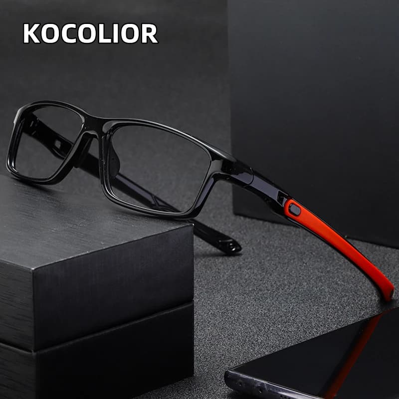 KOCOLIOR New Fashion Sports occhiali Anti luce blu per uomo e donna occhiali fotocromatici da basket sportivi da calcio a luce piatta