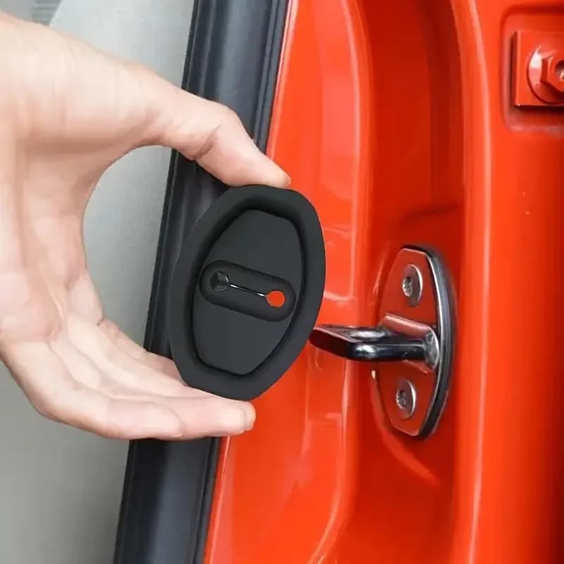 4 pezzi di chiusura universale della portiera dell'auto cuscino in silicone antiurto ammortizzatore muto coperture protettive accessori per chiusura della portiera dell'auto