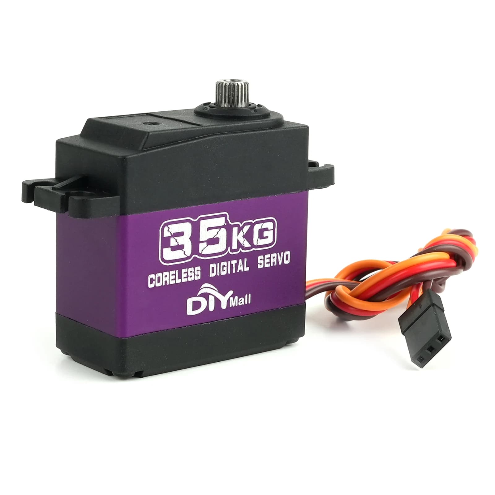 Servo Digitale 35kg.cm HV con Ingranaggi in Metallo, Senza Nucleo, Impermeabile per Elicotteri, Auto RC, Camion, Cingolati, Barche