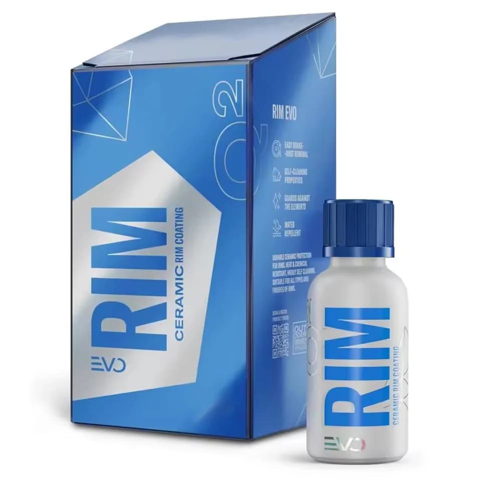 Rivestimento Ceramico per Cerchioni Gyeon Rim EVO, Resistente al Calore e Idrofobico, Protezione Satinata per Cerchi in Lega Verniciati