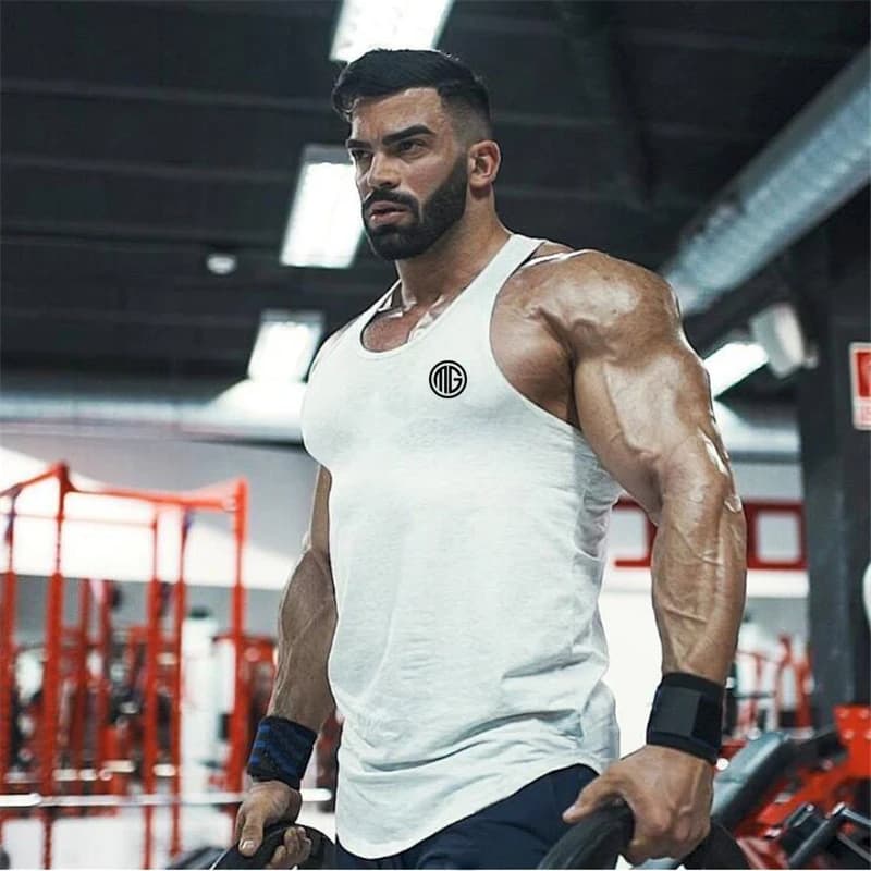 Canotte da Corsa in Cotone Estive, Maglie Sportive Senza Maniche da Uomo per Fitness, T-shirt Comode per Allenamento