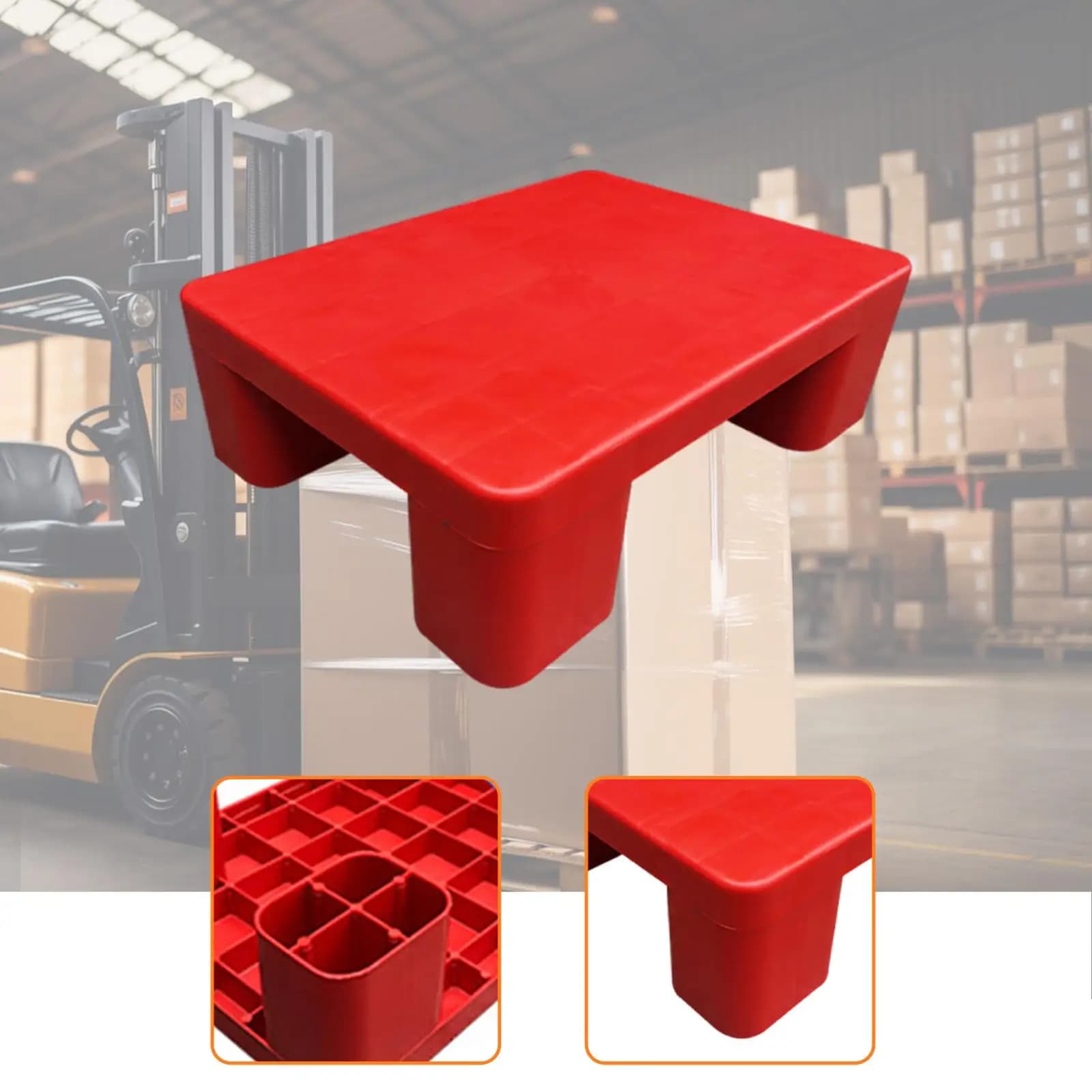 Pp Pallet Storage Pad Basement Pallet Tray for Industrial Supermarket Oil Drums Racks
