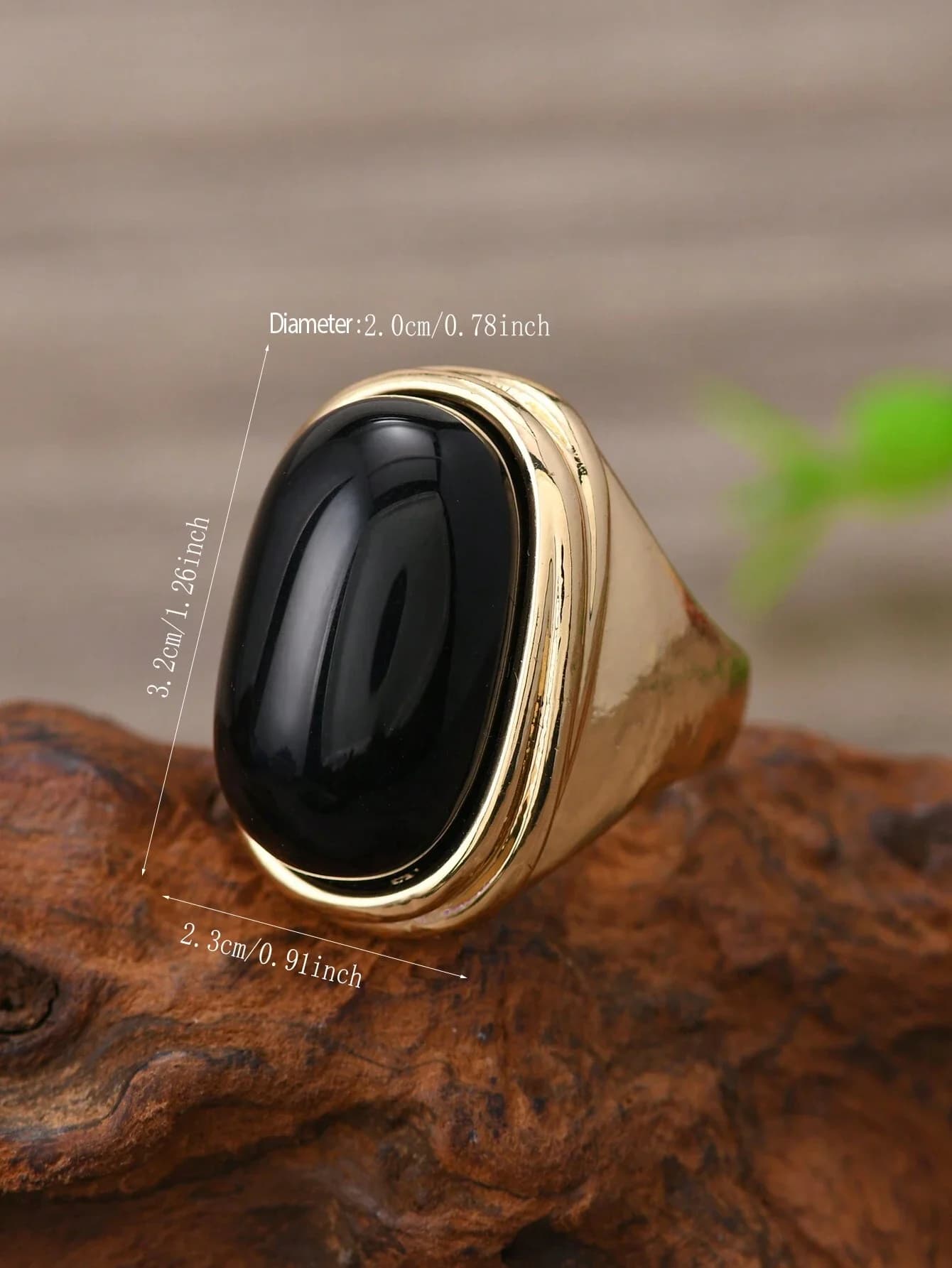 Anello Vintage con Finta Pietra Preziosa, Gioielli da Donna per le Feste