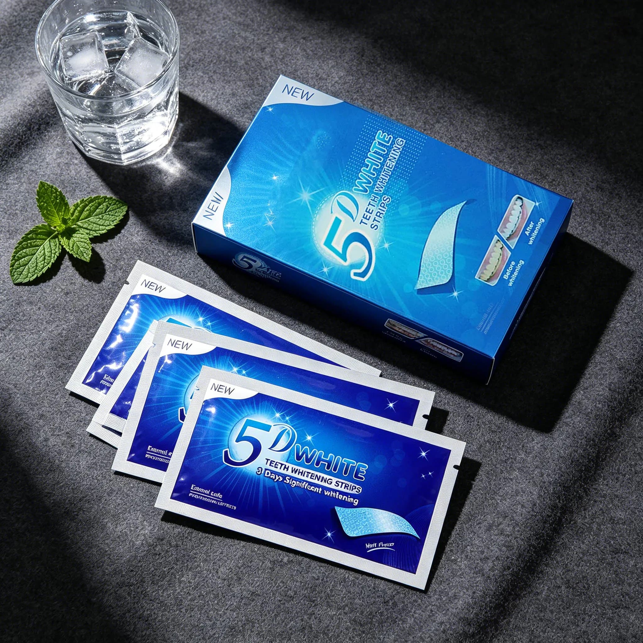5D Dental Paste Teeth Bright White Tooth Paste Green Tooth Paste Neutral Tooth Paste 7 Bags And 14 Pieces