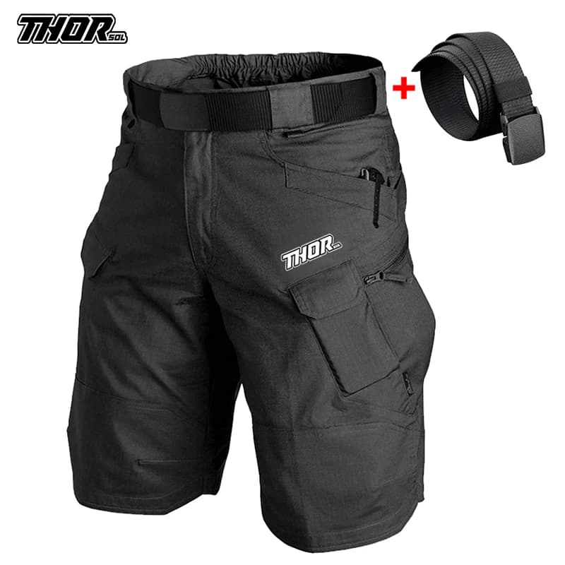 THORSOL Cycling Pants Mtb Down Shorts Men's Breathable Cycling Clothing Tactical Bike Shorts Mountain Bike Cargo Pants