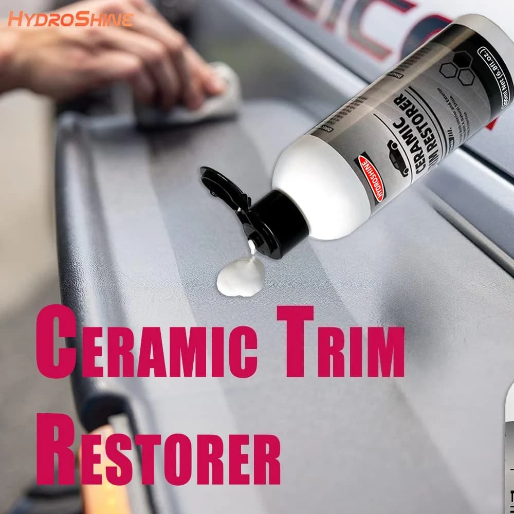 Hydroshine Restauratore di finiture in ceramica Auto Plastica Pelle Gomma Restauratore Auto Lucidatura e riparazione Rivestimento Rinnovatore Agente di ristrutturazione
