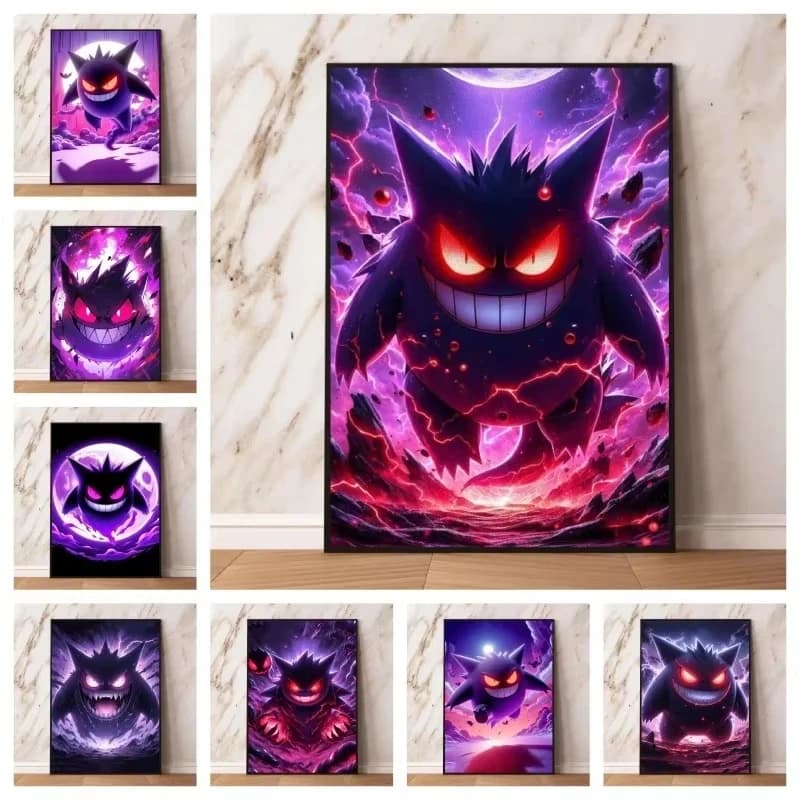 Acrylic Paint By Numbers Cartoon Anime Pokemon Painting By Numbers on Canvas Coloring By Number for Adults Paint Digital Art