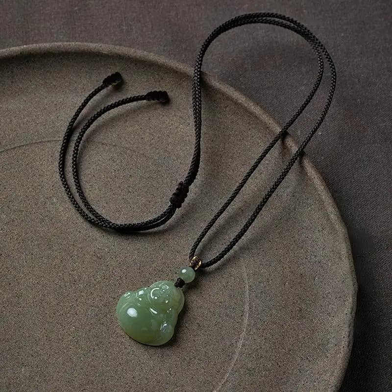 【IIOO】Maitreya Pendant Statue Necklace Fashionable Women's Wealth Jewelry Gifts