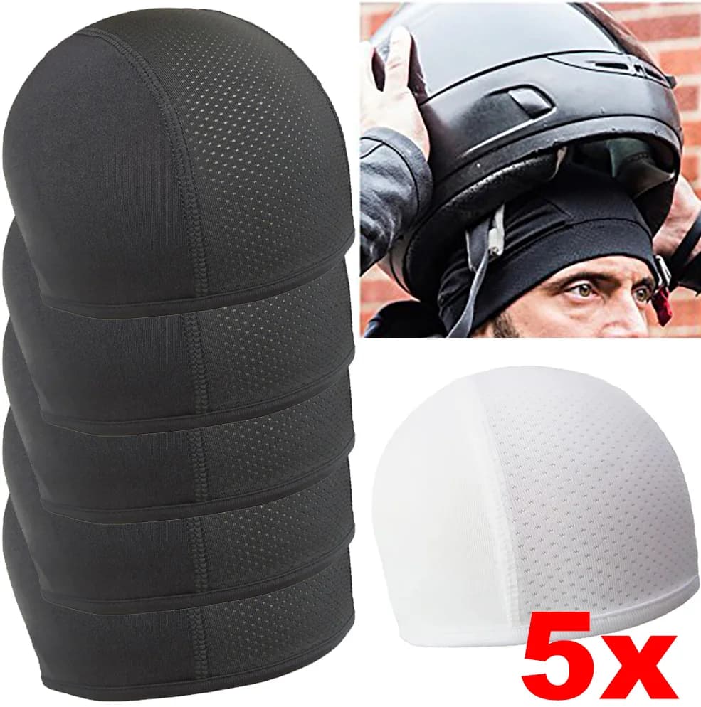 Motorcycle Helmet Inner Caps Balaclavas Breathable Cycling Quick-drying Wicking Cooling Hat Universal Men Women Sports Dome Cap