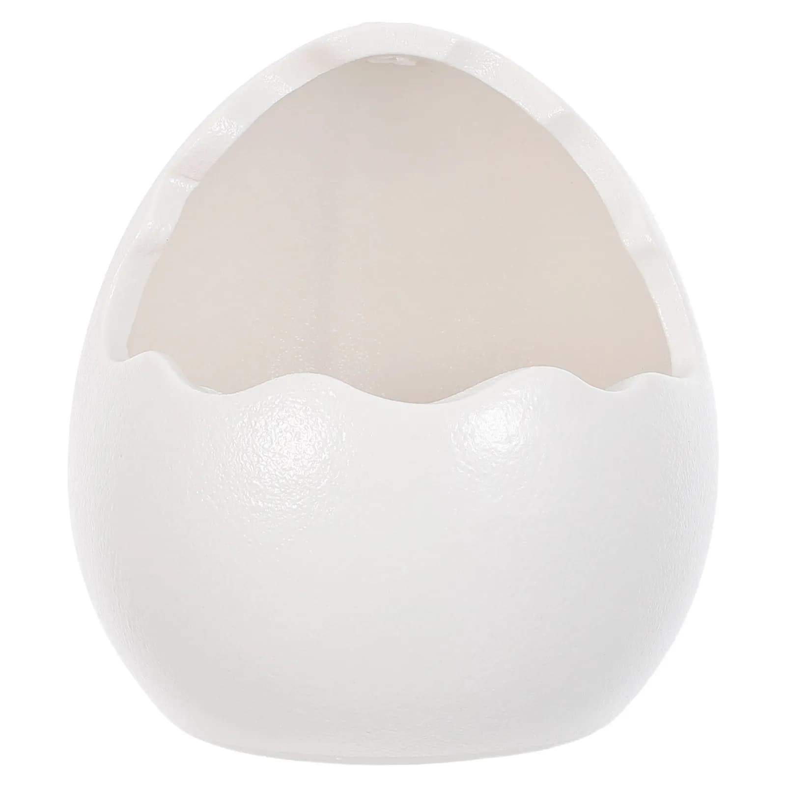 Cute Cracked Egg Ceramic Planter Pot Hanging Succulent Flower Container For Home Desktop Displays And Indoor Plant Collections