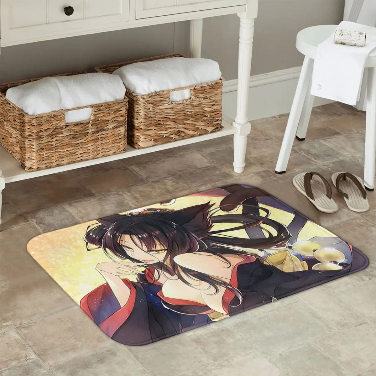 High School DxD Divertente Anime Zerbino antiscivolo Tappetino Tappeto durevole per ingresso cucina Tappetini per camera da letto di casa