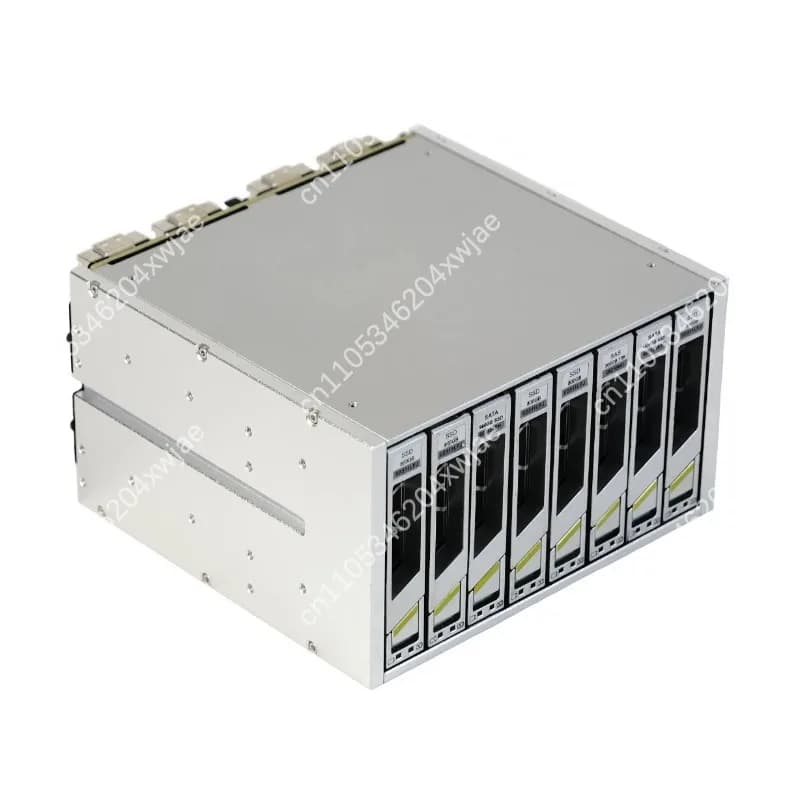 Gabbia per Disco Rigido U.2 Hot Swap in Metallo da 2,5 Pollici per Alloggiamento SSD SATA da 3,5 e 5,25 Pollici, Vassoio di Montaggio NAS All Flash