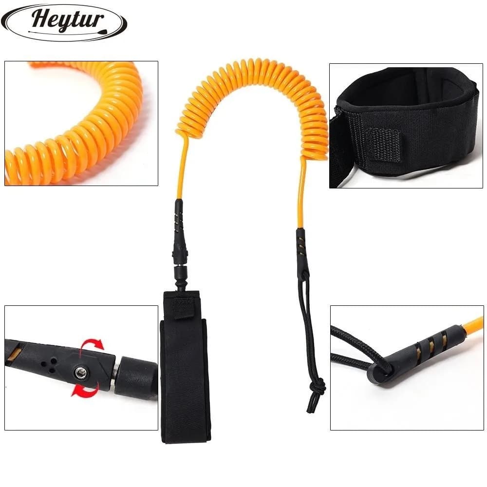 TPU Elastic Sup Board Foot Leg Rope 5mm/5.5mm Multicolors Outdoor Kayak Paddle Board Boat Leash Surfing Safety Hand Rope