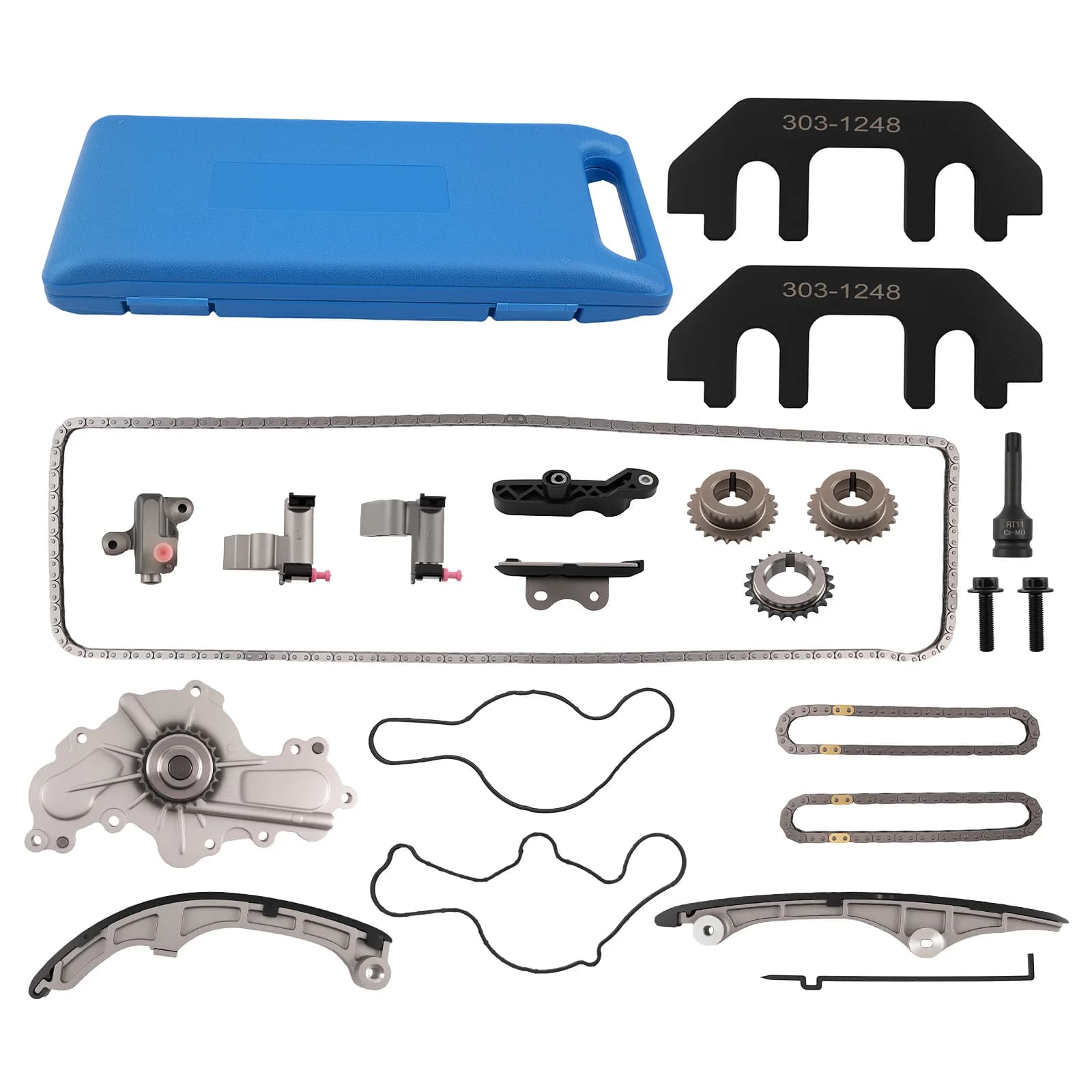 Set catena di distribuzione e pompa acqua con attrezzi per Ford Taurus 3.5L VIN W 2008-2010