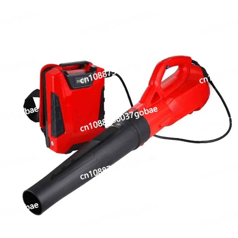 High Power Lithium Battery Portable Leaf and Snow Blower, Backpack Type, For Industrial Use and Hygienization