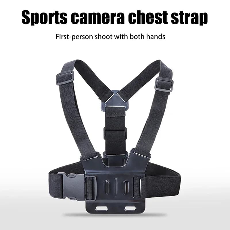 Supporto da petto per live streaming per telefoni, registrazione a mani libere per la vita quotidiana, essenziale per riprese sportive indoor ed outdoor, unico