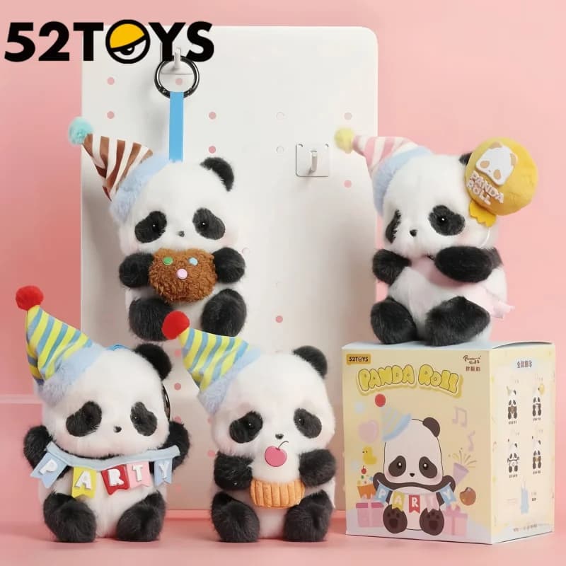 Panda Roll Party Series Trendy Blind Box Action Figure 52TOYS Decorazione da Scrivania Ciondolo Misterioso Giocattolo per Ragazze Regalo di Compleanno