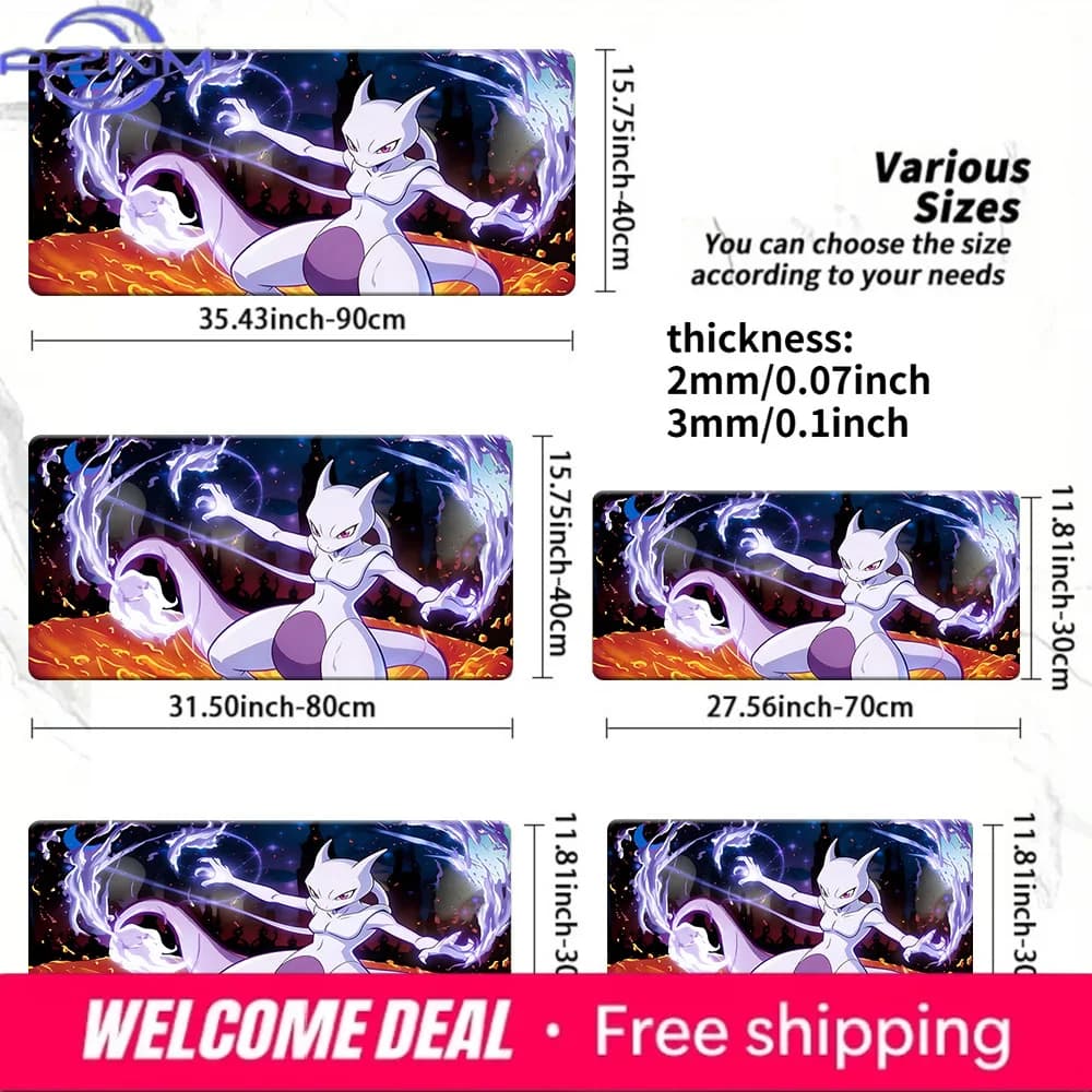 Tappetino da Gioco Mewtwo TCG Antiscivolo e Lavabile