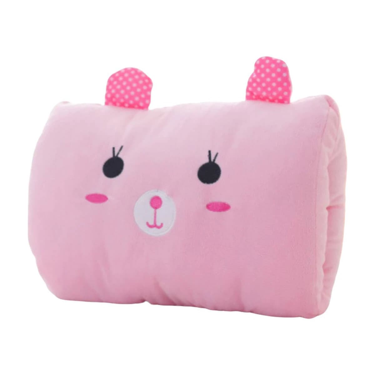 Soft Pink Bear Children's Plush Pillows Hand Warmers Gloves Adults Cartoon Nap Pillows Cushions Creative Hand Warmers Plush Gift