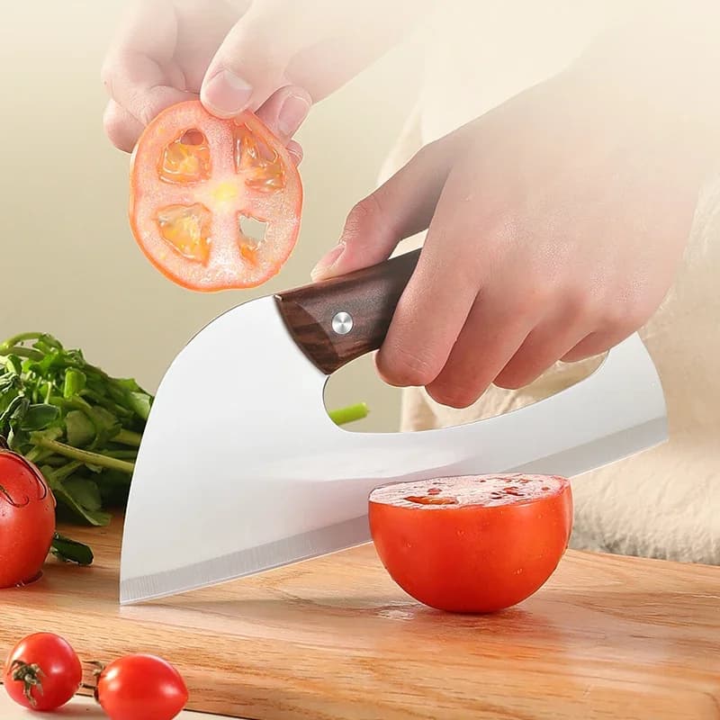 Coltello da cucina professionale salva-lavoro in acciaio inossidabile per affettare carne, verdure, frutta e cibi cotti