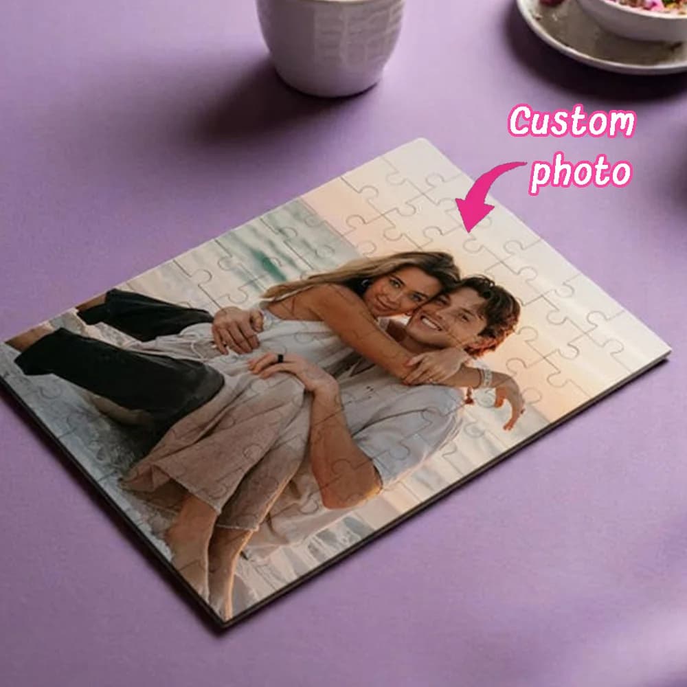 DIY custom photo puzzle, Customize wooden photo puzzle, Personal portrait, pet commemoration, couple gift, personalized puzzle