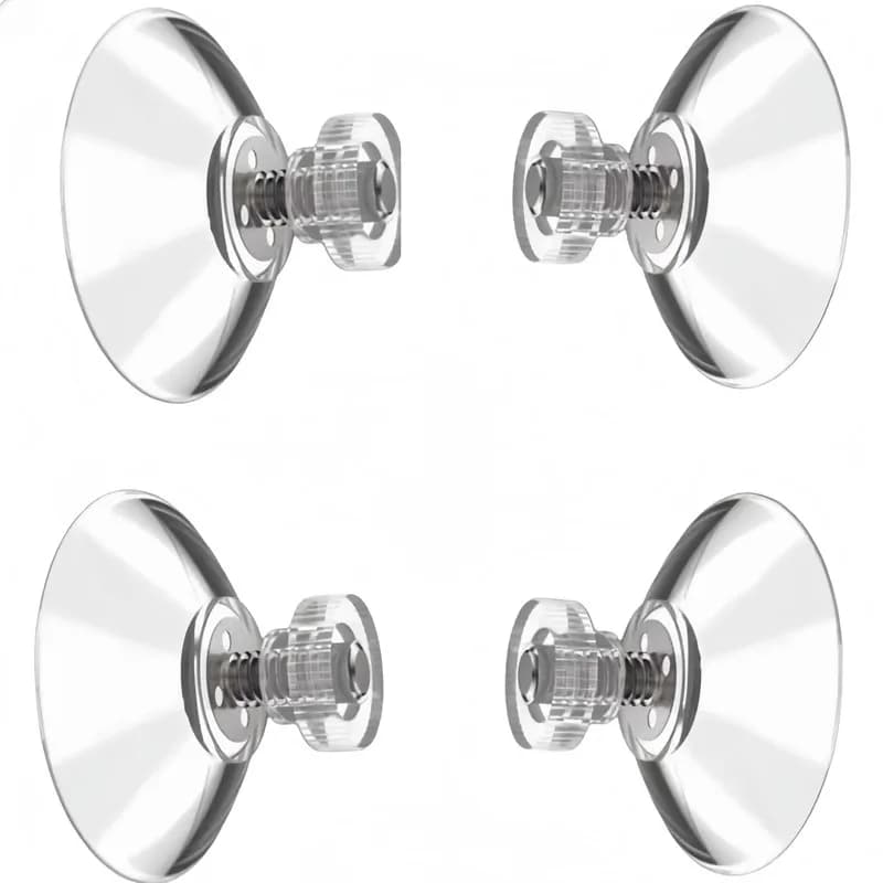 44Pcs Clear Vacuum Suction Hooks, Waterproof, for Glass, Bathroom, Kitchen, Window Shade, Car Window