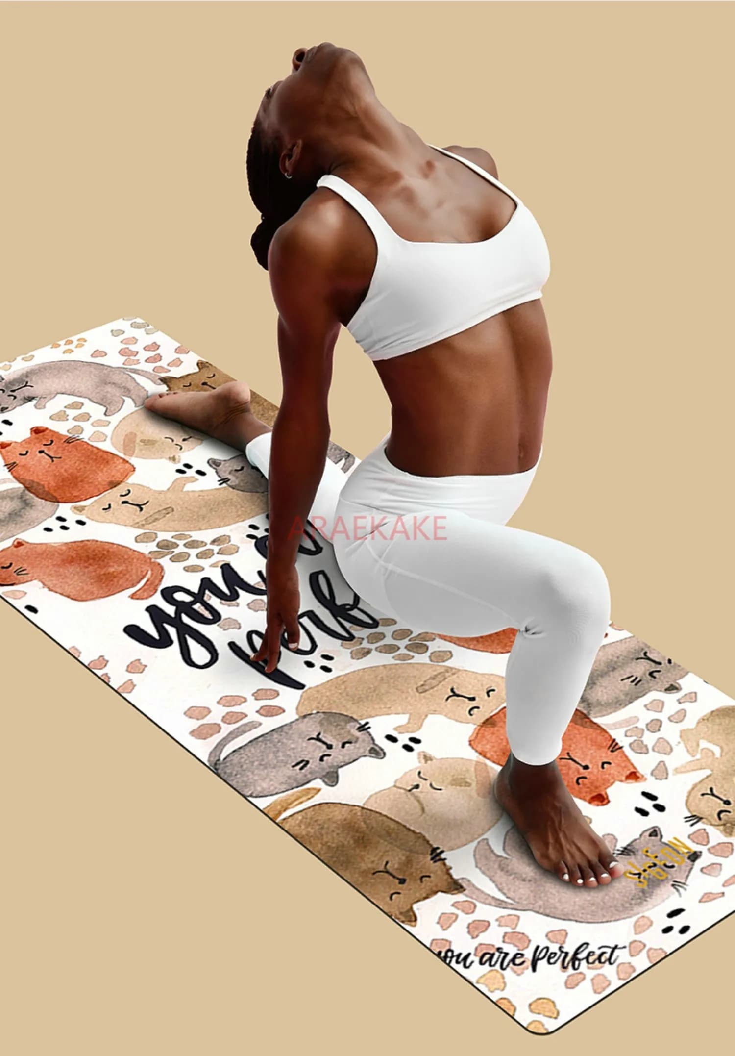 Tappetino yoga professionale antiscivolo ed ecologico in gomma naturale, tappetino insonorizzato per lo sport e il fitness