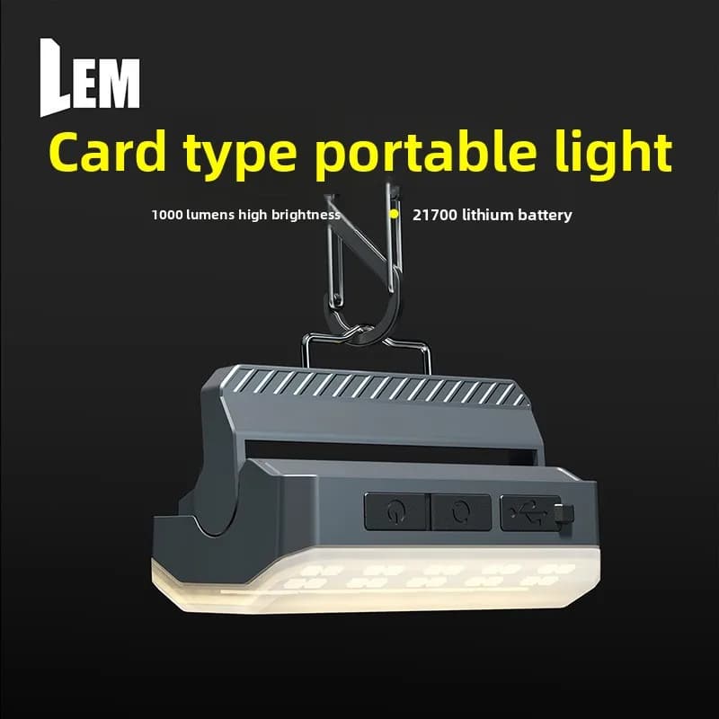 Suspended curtain lamp, camping light, long-lasting battery, emergency light for domestic power failure, outdoor use