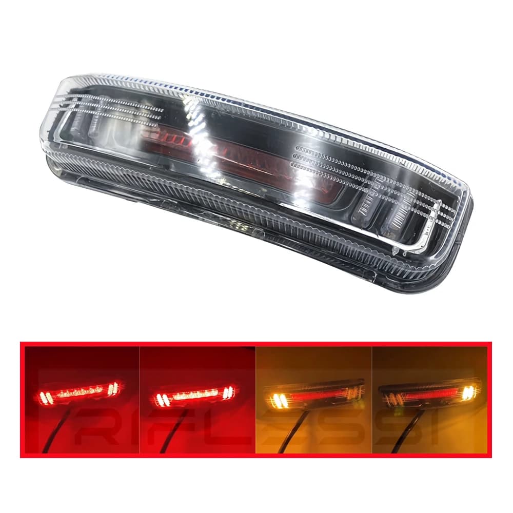 Fanale posteriore a LED per bicicletta elettrica 12V posteriore bici elettrica stop indicatore di direzione lampada posteriore per bici elettrica luce freno (1pz)
