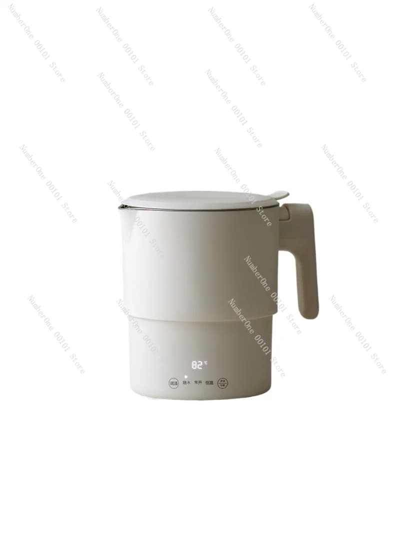 Fully Steel Portable Kettle Folding Electric Water Heat-Free Room Essential Travel