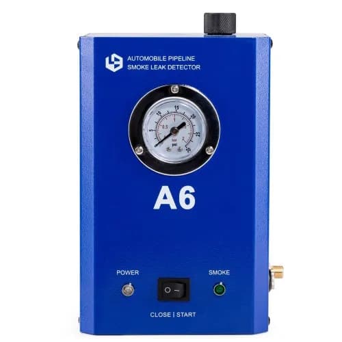 GODIAG A6 Rilevatore di perdite di fumo per tubazioni automobilistiche con manometro per testare le perdite nei sistemi di tubazioni di veicoli, auto e moto