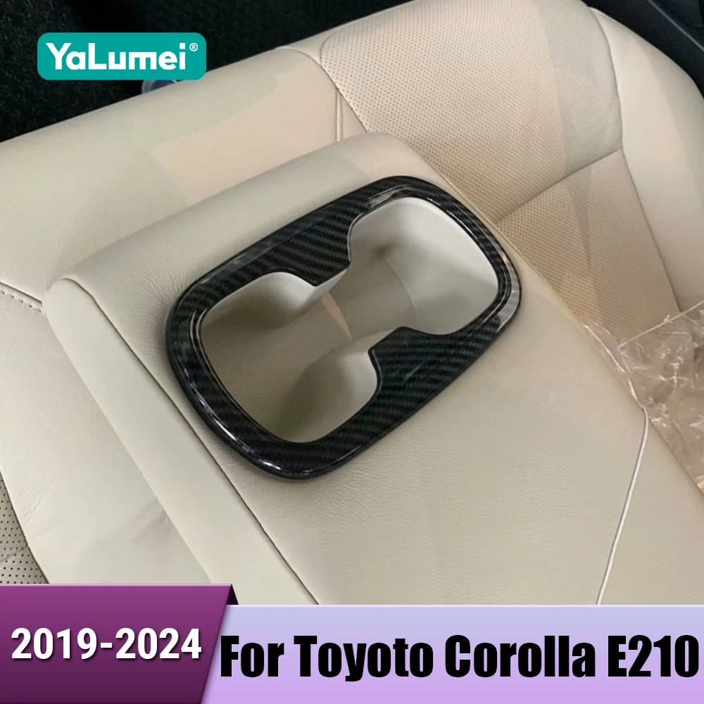 Auto Fila Posteriore Wallet Water Cover Frame Trim Stickers Accessories For Toyota Corolla E210 2019 2020 2021 2022 2023 2024 Hybrid