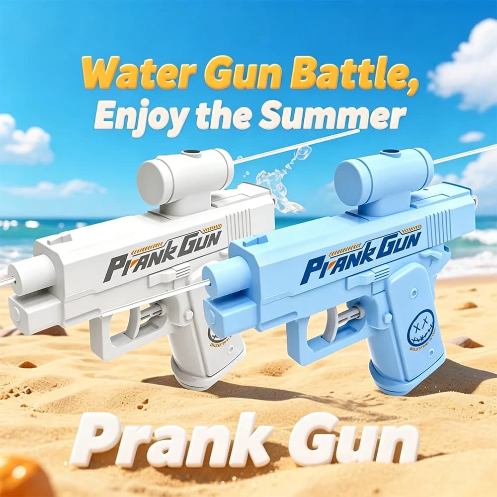 Bidirectional Water Gun, Scherzo Toy, Antistress, Small Open and Closed Games Gun, Adult-Children Interaction, Gift, 2 Styles