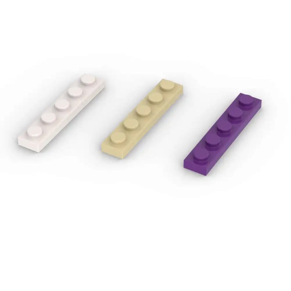 MOC 10 Pezzi Piastra 78329 1x5 Blocchi da Costruzione, Mattoncini Educativi, Puzzle di Particelle, Idea Fai-da-Te, Giocattolo per Bambini, Regalo di Compleanno