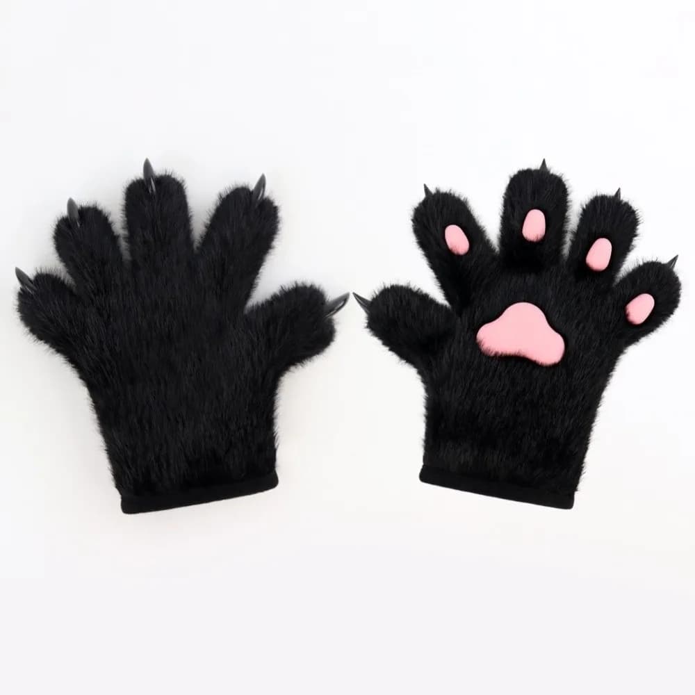 Guanti Kawaii per Cosplay a Forma di Zampa di Gatto, Caldi e Pelosi, Accessori per Cosplay, Guanti Imbottiti a Forma di Zampa di Cucciolo, Regalo