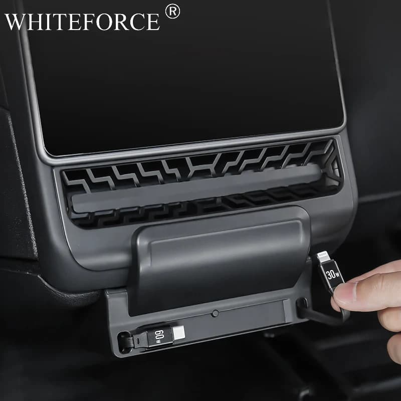 Per Tesla Model Y Juniper Controllo Centrale Caricatore Veloce Docking Station HUB Modello 3 Highland Schermo Posteriore Dock di Espansione Splitter