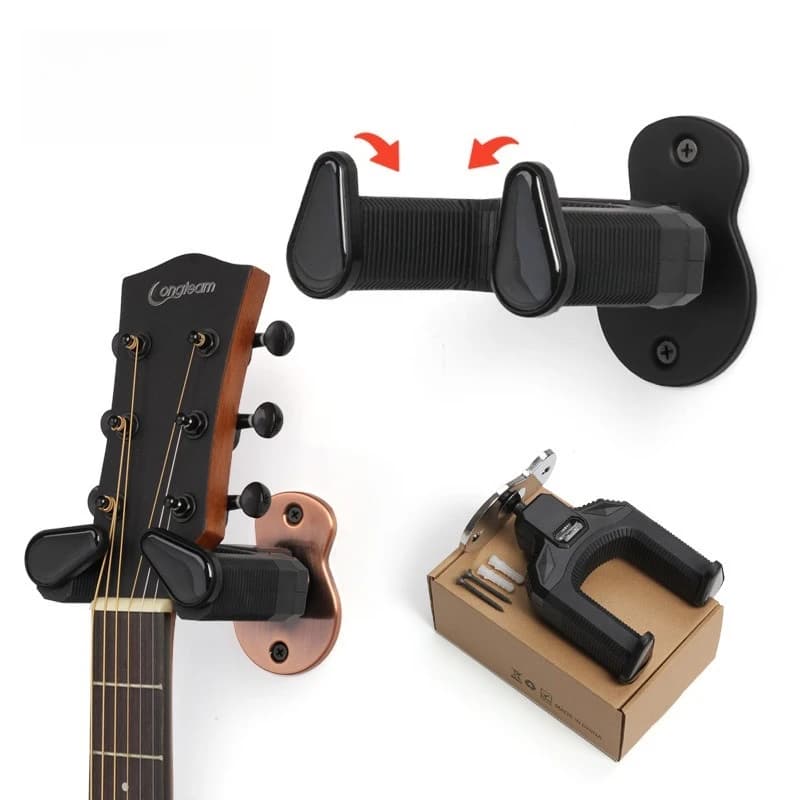 Gancio per supporto per chitarra creativo Staffa per appendere autobloccante a parete Gancio per strumento per ukulele per chitarra elettrica multifunzionale
