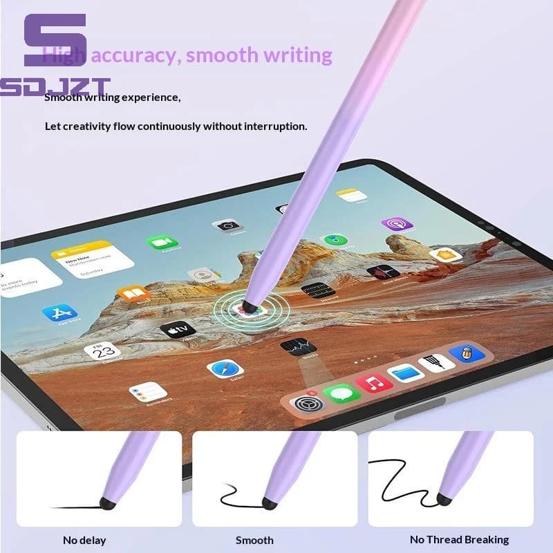 Fiber Mesh Stylus Pen Double Tip Capacitive Touch Screen Pencil For Tablet Phone Drawing Writing