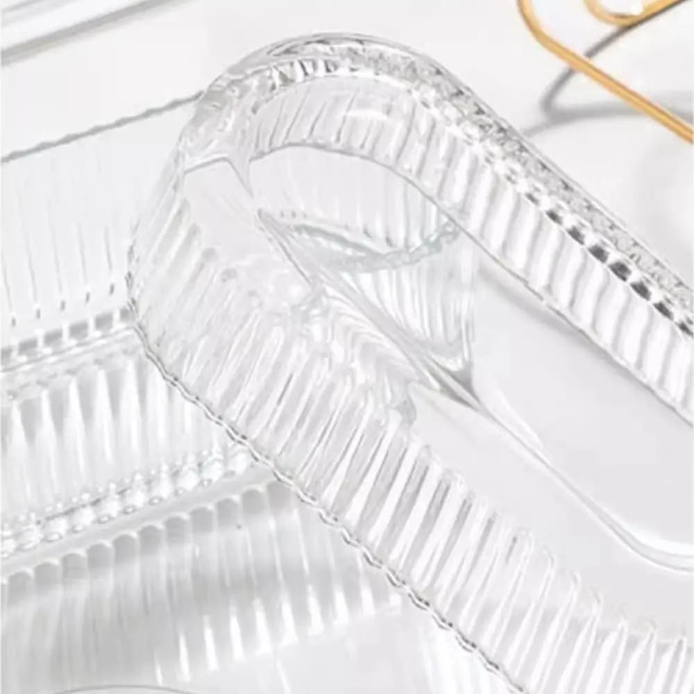 Organizzatore vari Scatola portaoggetti per snack squisita trasparente con coperchio Vassoio per frutta con supporto per riporre frutta secca