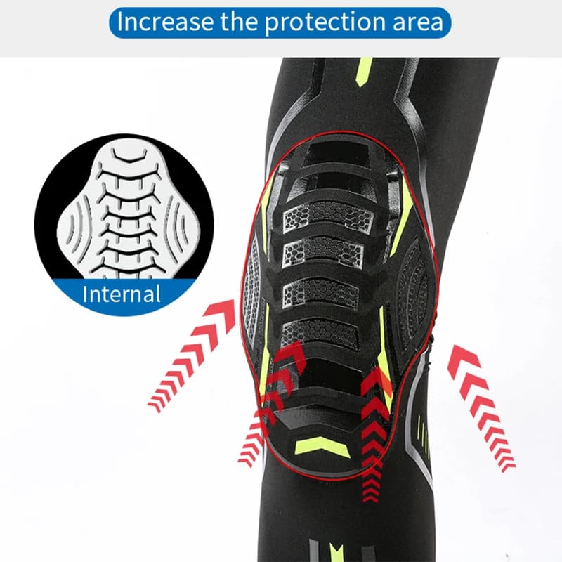 1/2 Pc Ginocchiera Compressione Supporto per ginocchio Ginocchiere antiurto Ginocchiera per la corsa Artrite Sollievo dal dolore articolare Uomo Donna