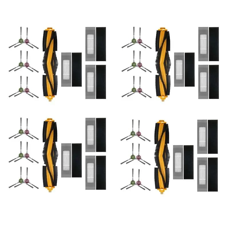 ABWM-4Set Suitable For ECOVACS Deebot Ozmo T8 T9 T8 Aivi Vacuum Cleaner Accessories Roller Brush Filter Edge Brush
