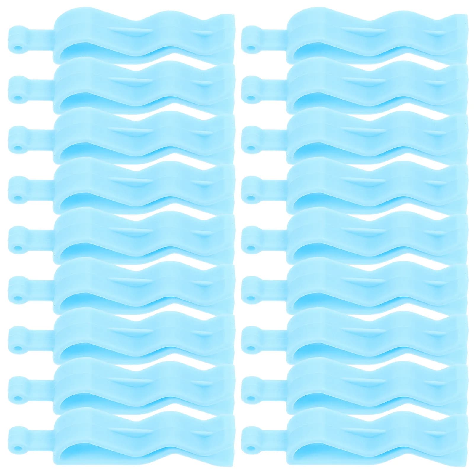 20Pcs Plastic Garbage Bag Clamps Heavy Duty Trash Can Clips No Rust Waste Basket Bag Fasteners for Home Hotel Restaurant