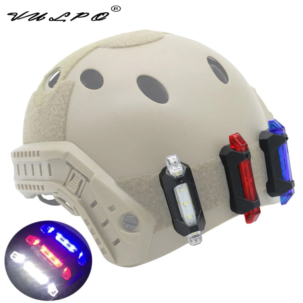 VULATION Tactical helmet Backpack USB signaling light Rechargeable Cycling Flashing Airsoft Sport Warning lamp Lifesaving lamp