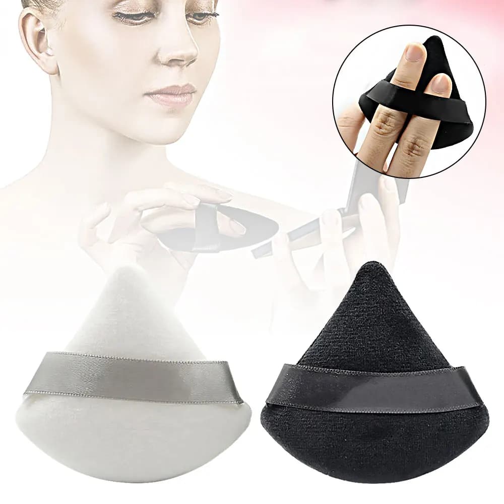 10 pezzi triangolo soffio trucco bellezza spugna soffio triangolo per trucco in polvere frullatore soffio per dita trucco accessori cosmetici