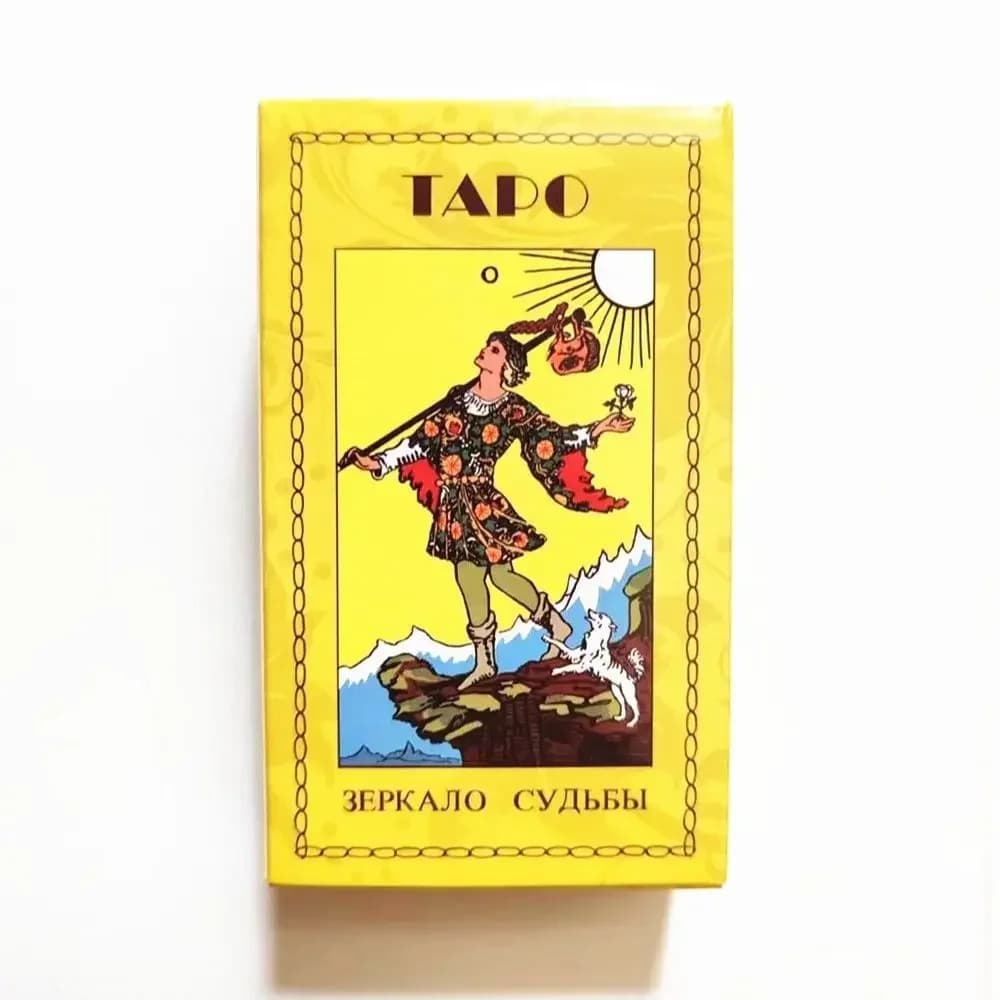 TAPO Mazzo di carte dei tarocchi russe Sistema Waite Carte dei tarocchi Gioco da tavolo Carte Oracle Mazzo di tarocchi con guida Divinazione Astrologia