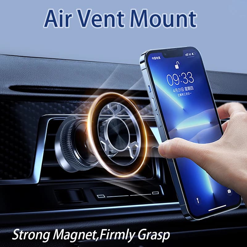 Supporto per telefono da auto Pop 360 Air Vent Mount per MagSafe iPhone 17 16 15 14 13 Pro Max Samsung S25 S24 S23 S22 Plus Xiaomi