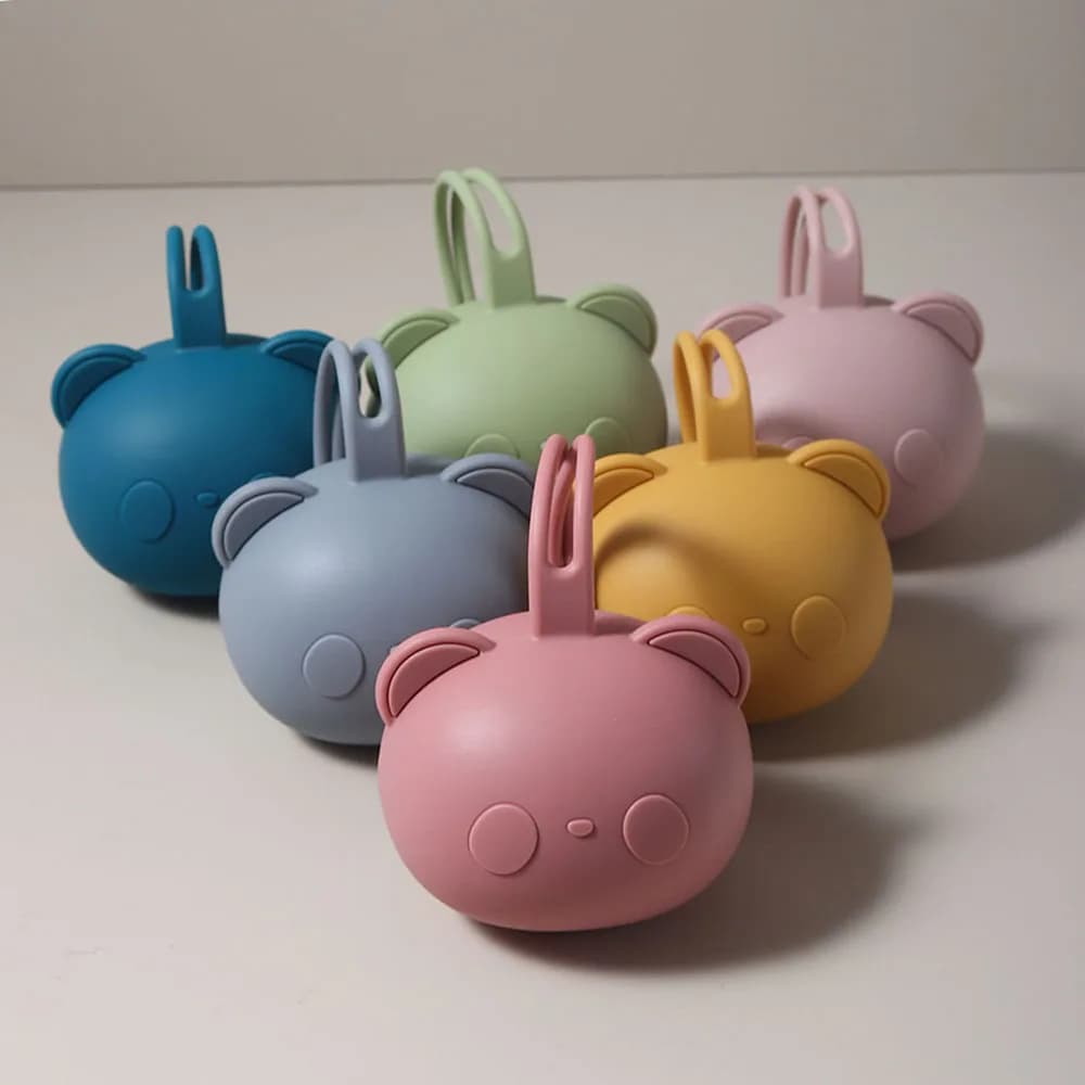 Custodia per ciuccio a forma di panda Borsa portaoggetti in silicone per bambini Custodia per ciuccio Custodia per succhietto