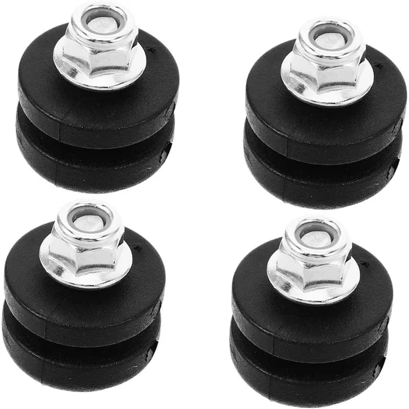 Classico - Set di 4 cuscinetti distanziatori per bauletto moto, supporto posteriore per valigia, accessori moto per base del supporto del bauletto