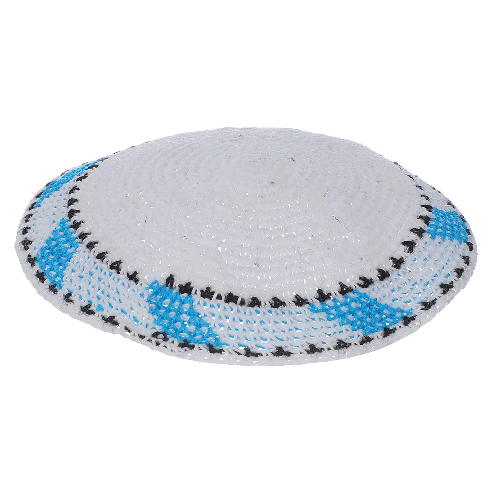 Kippah Yemenita da Uomo in Cotone Traspirante Lavorato a Mano, Comodo Copricapo Ebraico per Preghiera e Uso Quotidiano, Yarmulke